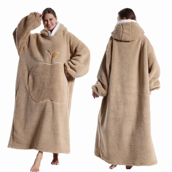 Polar Fleece Wearable Blanket Adult Oversized Cozy TV Warmth - FH145 / Cloth Length 140cm