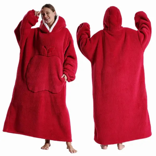 Polar Fleece Wearable Blanket Adult Oversized Cozy TV Warmth - FH144 / Cloth Length 140cm