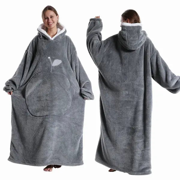 Polar Fleece Wearable Blanket Adult Oversized Cozy TV Warmth - FH148 / Cloth Length 140cm