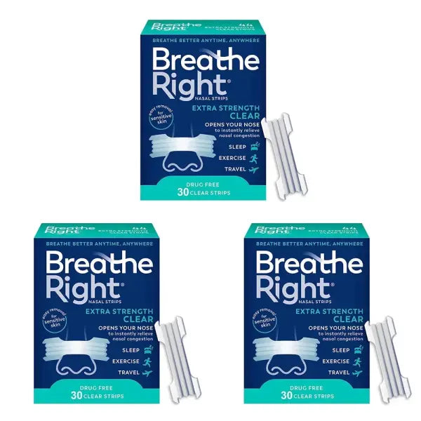 Extra Strength Sport Nasal Strip Sleep Aid – Breathable Anti Snoring - 3 boxes-90PCS