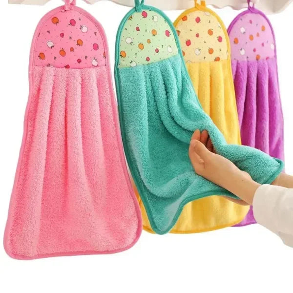 Microfiber Hand Towels - Extra Thick Coral Velvet Baby & Kids Towels - 1pcs mixed