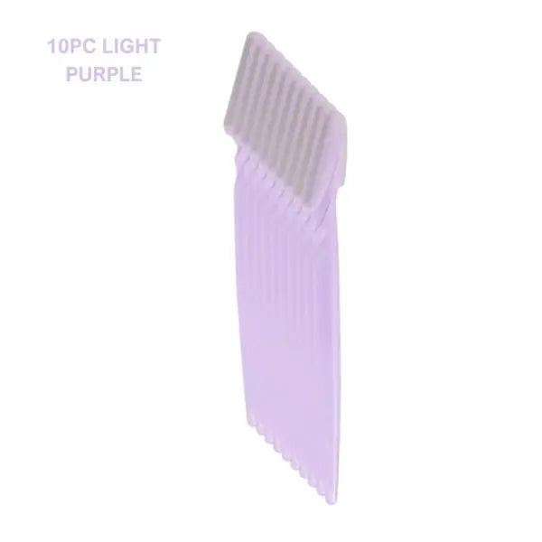 Eyebrow Trimmer Knives Stainless Steel Precision Face Hair Removal - 10pc Purple