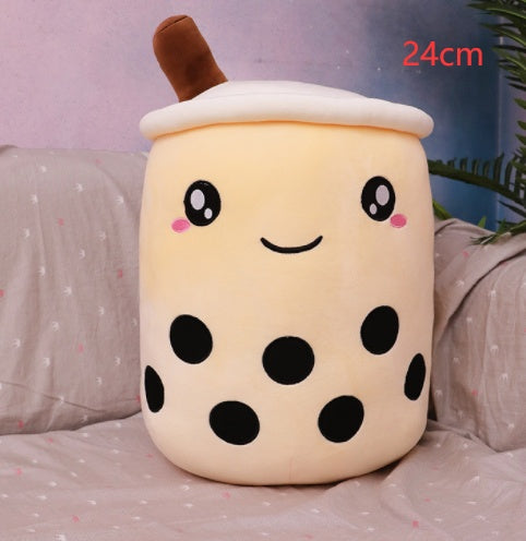 Cute Fruit Drink Plush Doll and Stuffed Animal Hugging Pillow - light coffee / 24cm