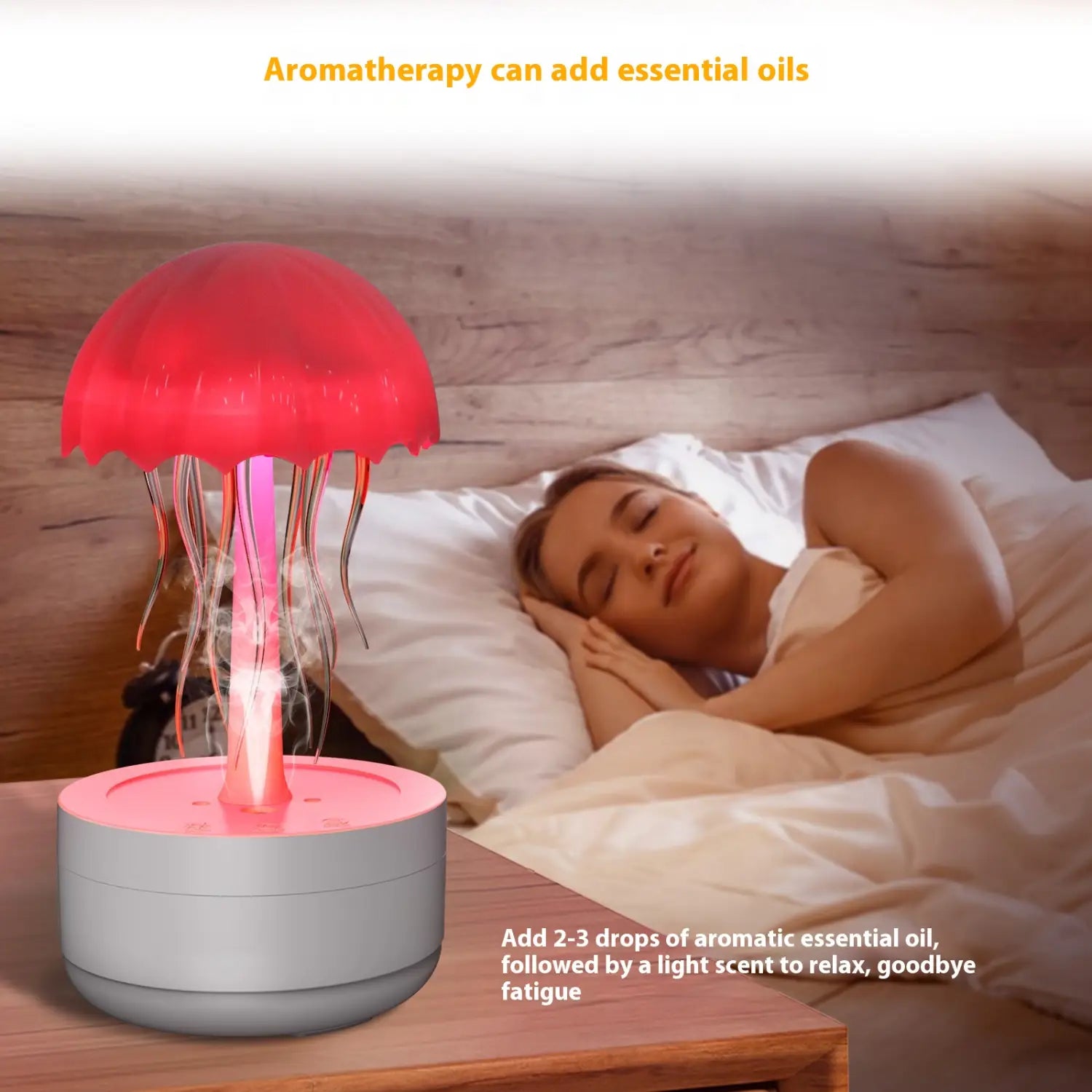 Jellyfish Humidifier Fragrance Diffuser – Colorful Night Light & Heavy Fog