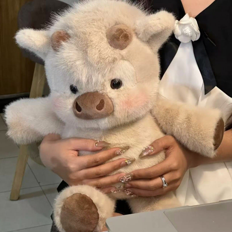 Children’s Plush Stuffed Animal for Unisex (Small) – Soft Hugging Doll - Apricot / 45cm - None