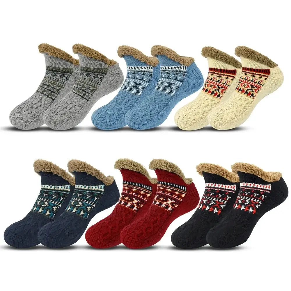 Fall and Winter Floor Socks Home Warm Women Men Socks Snow Socks Sleep Carpet Socks Slippers Socks Men Non-slip Yoga