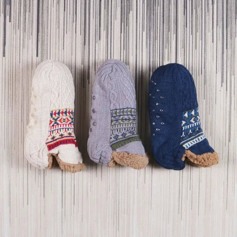 Fall and Winter Floor Socks Home Warm Women Men Socks Snow Socks Sleep Carpet Socks Slippers Socks Men Non-slip Yoga