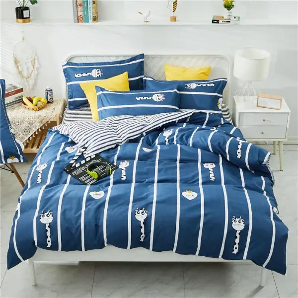 Fall Simple plaid Style Duvet Cover 220x240 Quilt Cover 1PCS Comforter Covers for double twin queen king bed size Plaid