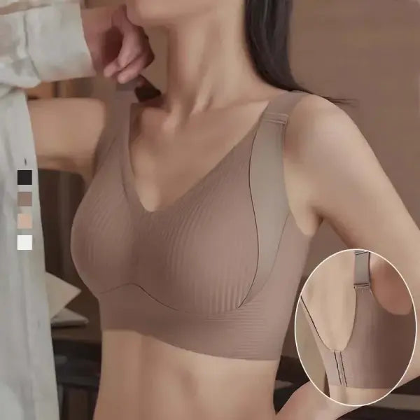 FallSweet 1/2PCS Seamless Push Up Bra for Woman Wireless Bralette Soft Comfortable Breathable Lingerie for Large &