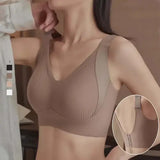 FallSweet 1/2PCS Seamless Push Up Bra for Woman Wireless Bralette Soft Comfortable Breathable Lingerie for Large &