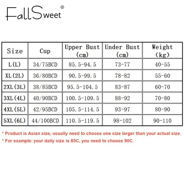 FallSweet Seamless Ice Silk Push Up Bra for Women Wireless Lace Bralette Plus Size Brassiere Summer Comfort Underwear