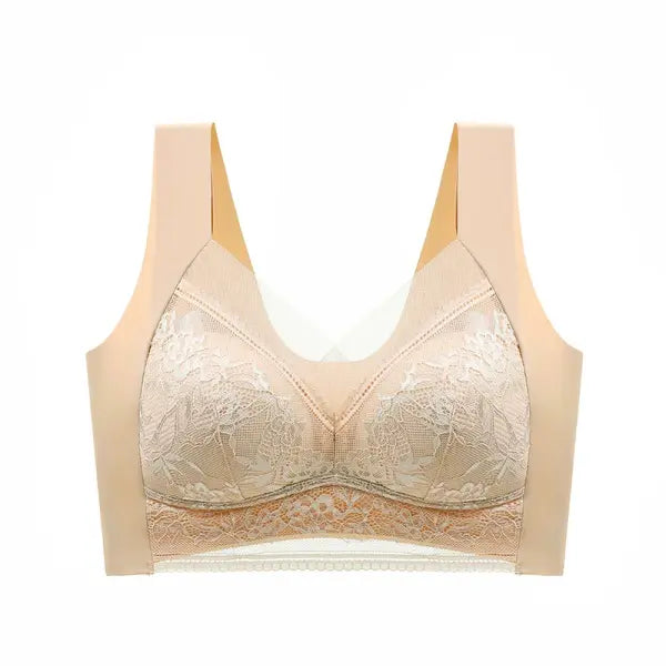 Cooling Ice Silk Seamless Bra - Wireless Plus Size Push-Up Bralette for Summer Comfort - style 3 / 6L(95-110KG)