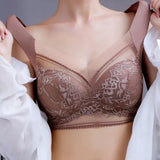 Cooling Ice Silk Seamless Bra - Wireless Plus Size Push-Up Bralette for Summer Comfort