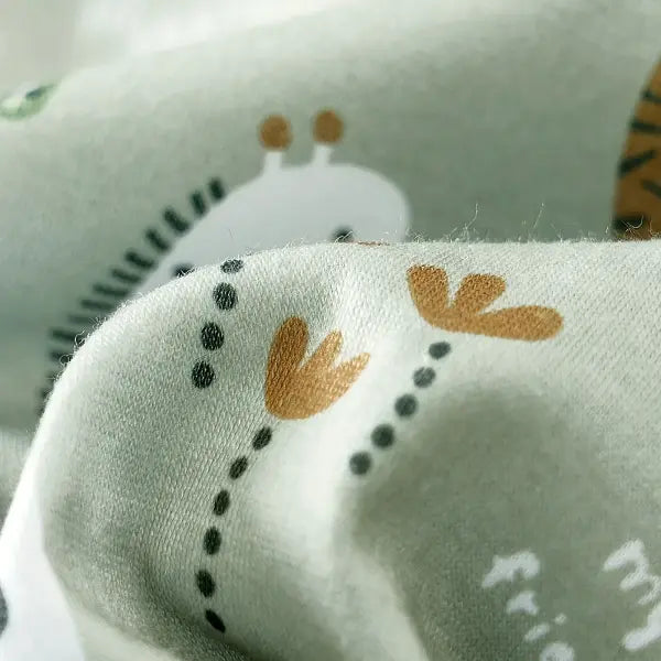 Fallsweet Seamless Infant Zoo Animal Romper Soft Casual Play Wear