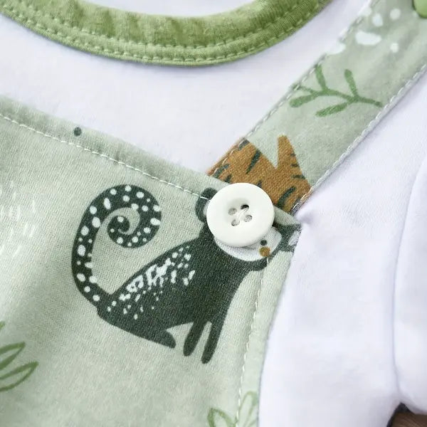 Fallsweet Seamless Infant Zoo Animal Romper Soft Casual Play Wear