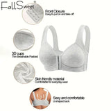 Fallsweet Wire Free Brassiere Seamless Solid Push Up Mold Cup Bralette