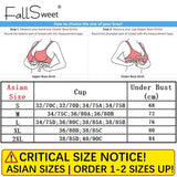 Fallsweet Wire Free Brassiere Seamless Solid Push Up Mold Cup Bralette