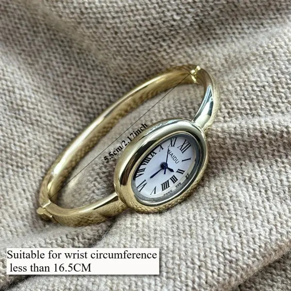 Famous Brand Bracelet Watch with Oval Case and Stainless Steel Strap - GDWH