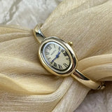 Famous Brand Bracelet Watch with Oval Case and Stainless Steel Strap