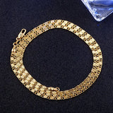 Fine 925 Sterling Silver 18k Gold Necklace Link Chain for Women and Men