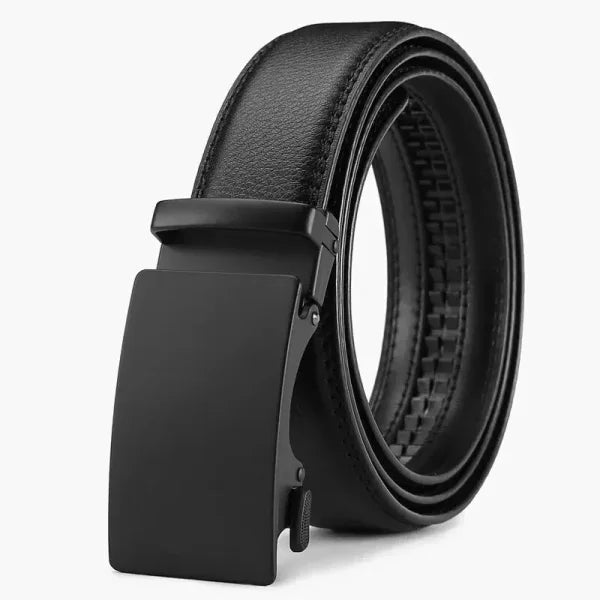 Fashion Business Men’s Belt – Luxury Brand Genuine PU Leather Belt with Metal Buckle for Jeans & Cargo Pants - Himpall