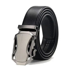 Fashion Business Men's Belt – Luxury Genuine PU Leather with Metal Buckle - Himpall