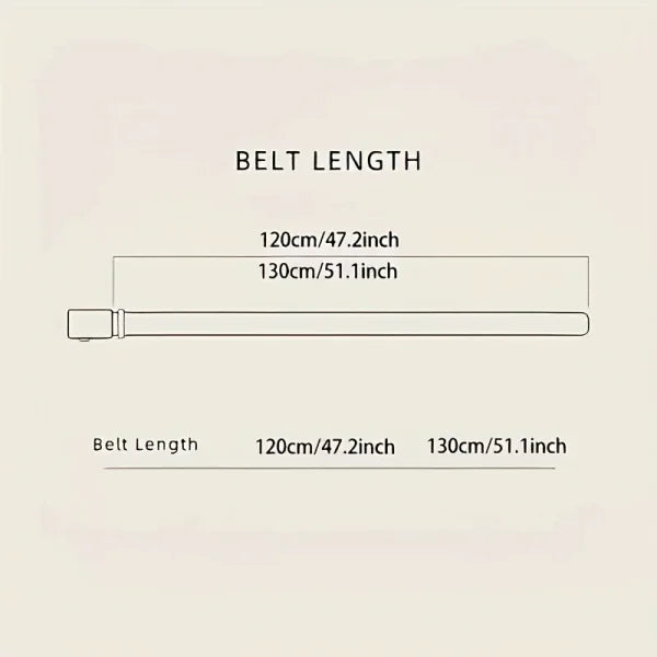 Fashion Business Men's Belt – Luxury Genuine PU Leather with Metal Buckle - Himpall