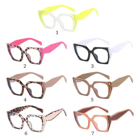 Fashion Candy Color Blue Light Glasses – Women’s Eye Protection - Himpall