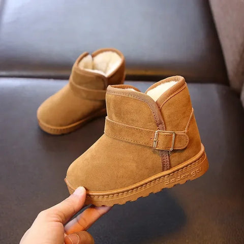 Fashion Children’s Casual Snow Boots - Warm Cotton Sneakers for Boys & Girls ботинки мартин - 1818Khaki / 36