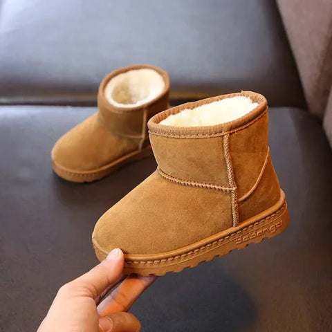 Fashion Children’s Casual Snow Boots - Warm Cotton Sneakers for Boys & Girls ботинки мартин - 1753Khaki / 23