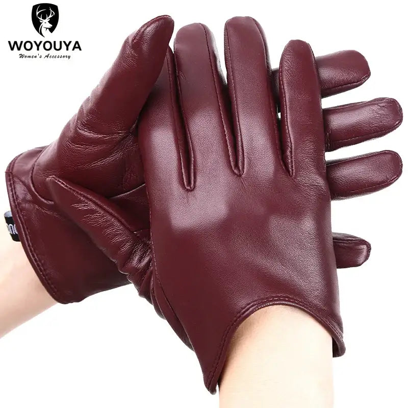 Fashion color Apparel Accessories women’s leather gloves,comfortable short Women mitten,warm winter gloves women-2001
