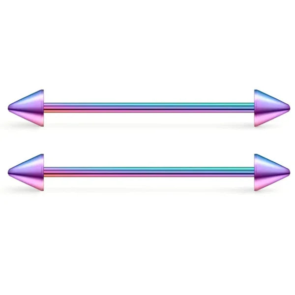 Fashion Colorful Small Stud Earrings – Stainless Steel Circle Hoop & Dangle Earrings - Himpall