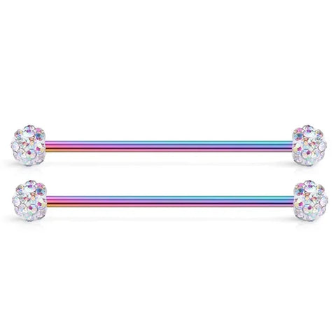 Fashion Colorful Small Stud Earrings – Stainless Steel Circle Hoop & Dangle Earrings - Style 52