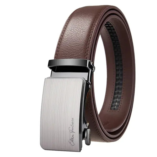 Leather Belt Alloy Buckle Men Business Attire - A1025-ZDK-C62 / 140cm