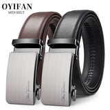 Leather Belt Alloy Buckle Men Business Attire