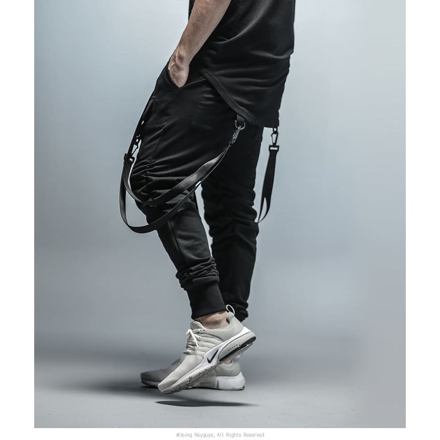 fashion fitness Pant Men pants sweatpants Trousers Fashion Bottoms street wear hip hop pencil pants with belt