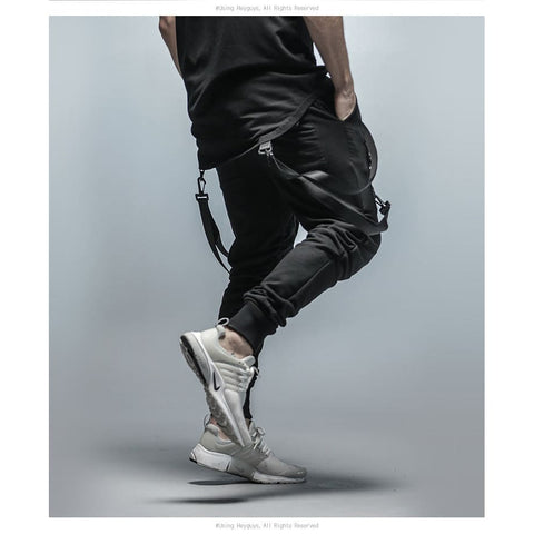 fashion fitness Pant Men pants sweatpants Trousers Fashion Bottoms street wear hip hop pencil pants with belt