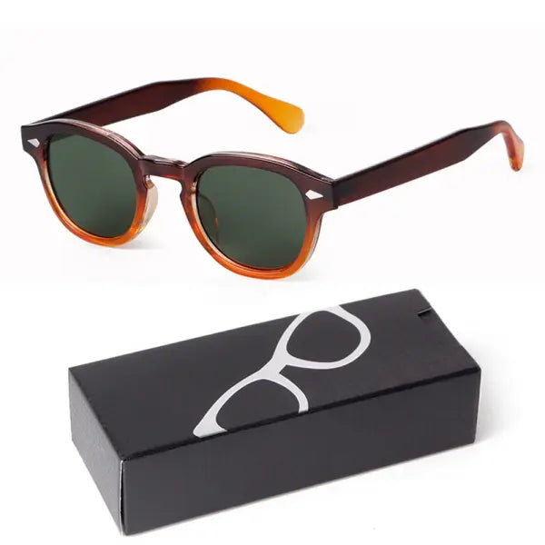 Fashion Gradient Blue Small Round Sunglasses for Adults - C22 / China Mainland / as picture