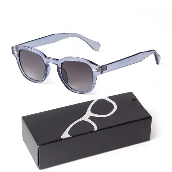 Fashion Gradient Blue Small Round Sunglasses for Adults - C13 / China Mainland / as picture