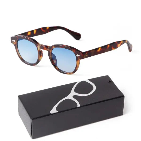 Fashion Gradient Blue Small Round Sunglasses for Adults - C11 / China Mainland / as picture