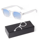 Fashion Gradient Blue Small Round Sunglasses for Adults
