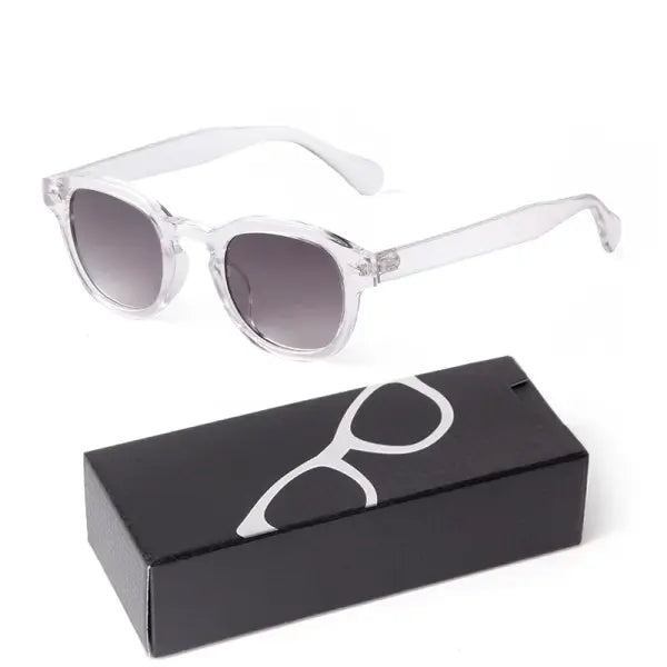 Fashion Gradient Blue Small Round Sunglasses for Adults - C7 / China Mainland / as picture