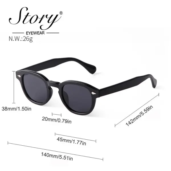 Fashion Gradient Blue Small Round Sunglasses for Adults