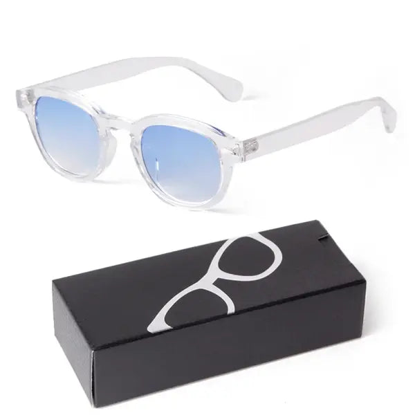 Fashion Gradient Blue Small Round Sunglasses for Adults - N1 / China Mainland / as picture