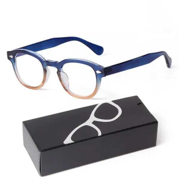 Fashion Gradient Blue Small Round Sunglasses for Adults - B4 Anti-blue Glasses / China Mainland / as picture