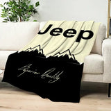 Fashion Logo Racing Cras J-Jeep Cool Blanket Plush Nap Sofa rug for Living Room Office Bedroom Birthday Home Travel Kid