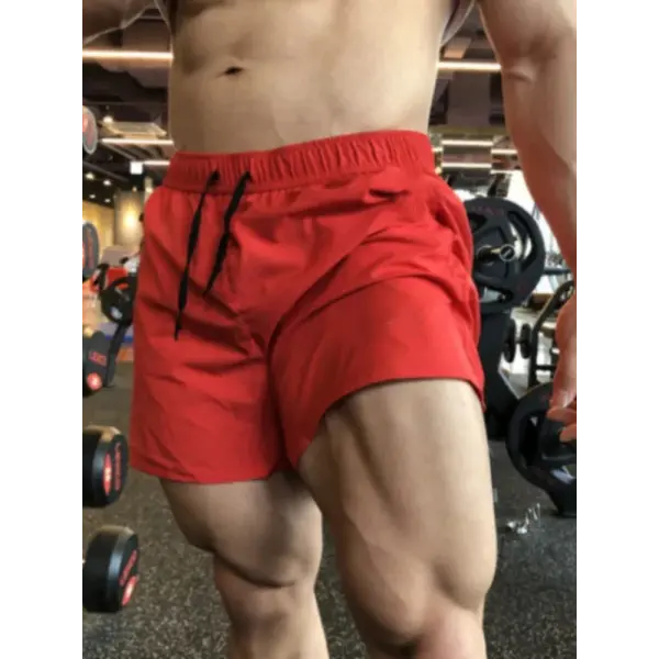 Summer Casual Running Sport Shorts Polyester Straight Beach Pants - Image Color 5 / 5XL