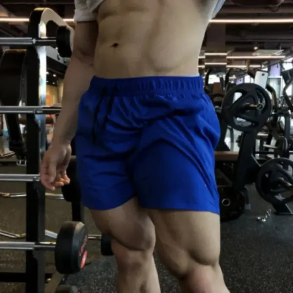 Summer Casual Running Sport Shorts Polyester Straight Beach Pants - Image Color 2 / 4XL