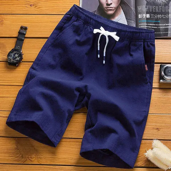 Summer Casual Running Sport Shorts Polyester Straight Beach Pants - Image Color 10 / L