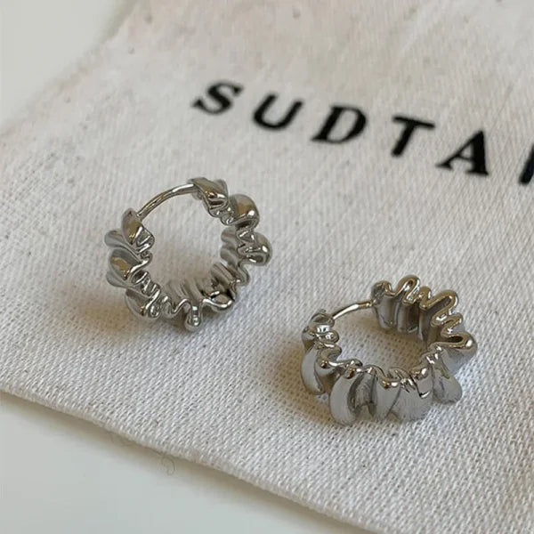 Fashion Metal Drop Earrings – Vintage Hoop Pendant Jewelry for Women - 10